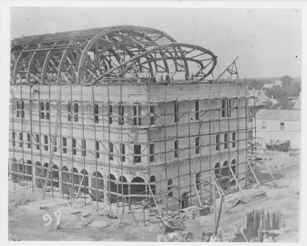 smaller version, construction of the academy of music, hclib